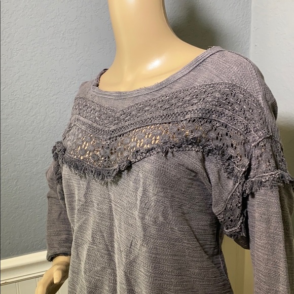 H&M Grey Long Oversized Blouse M - Picture 3 of 11